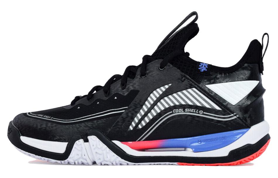 LiNing Ground Hugging Flight II Pro 2 Pro Mid top Badminton Shoes Unisex Black