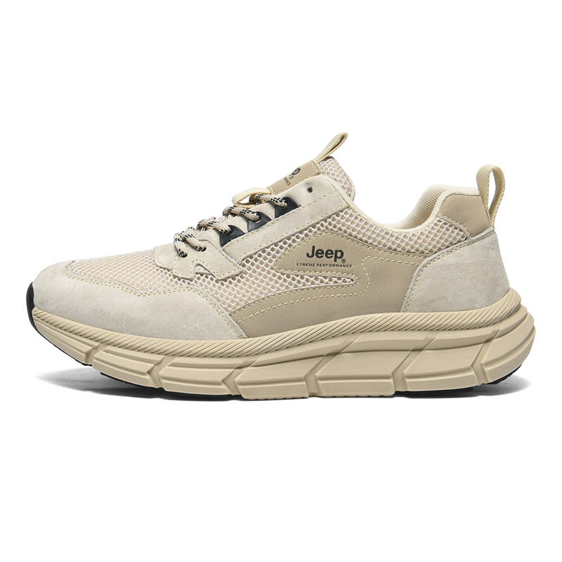 Jeep Anti Slip Wear Resistant Low Top Hiking Shoes Men's Sand