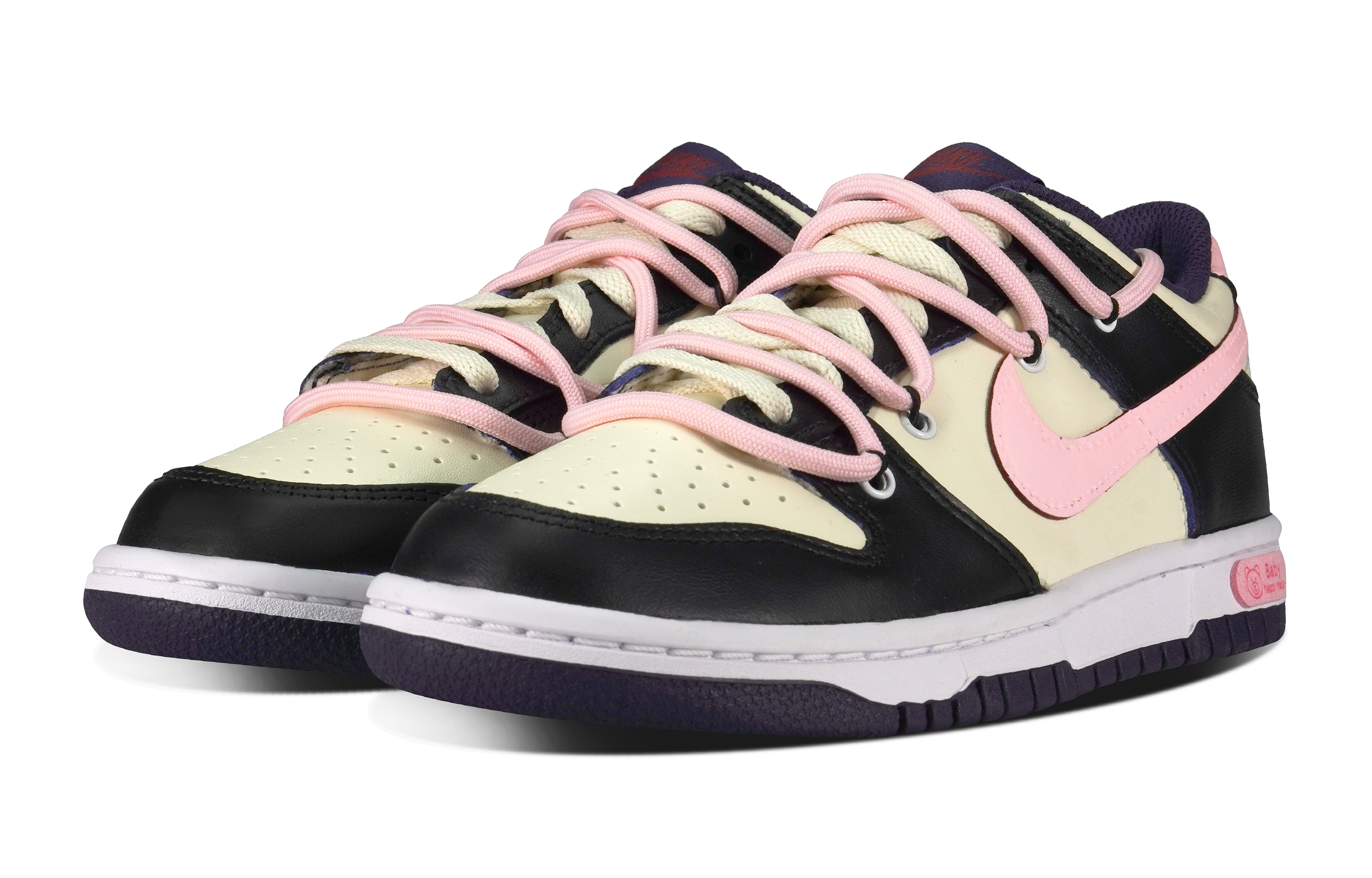 Nike Dunk Anti Slip Wear Resistant Low Top Skateboard Shoes GS Black Pink купить в интернет-магазине Yoocart с быстрой доставкой по России.