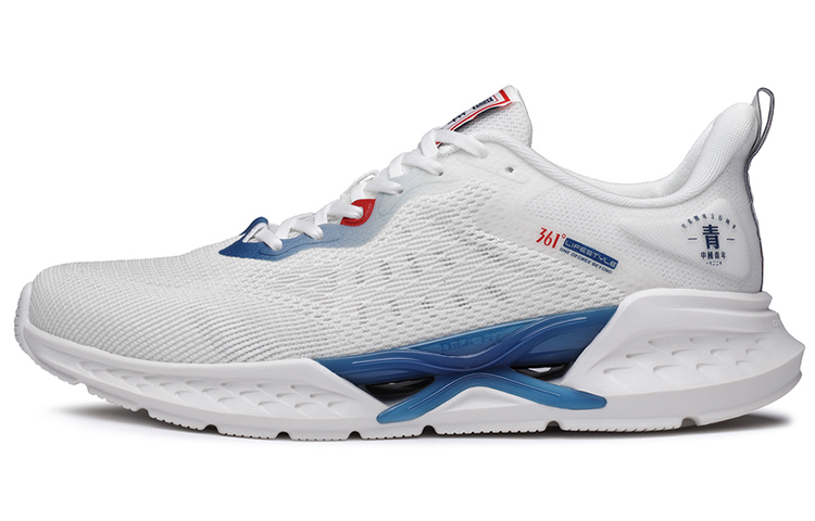 361° Training Shoes Men's Low Top Feather White/Atlantic Blue