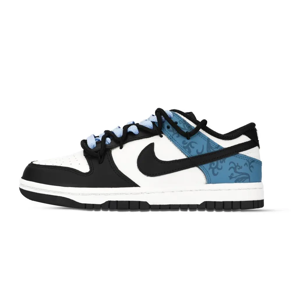 Nike Dunk Panda, Yutian Zhizhou Abrasion Resistant Low Top Skateboard Shoes Unisex Blue Black White