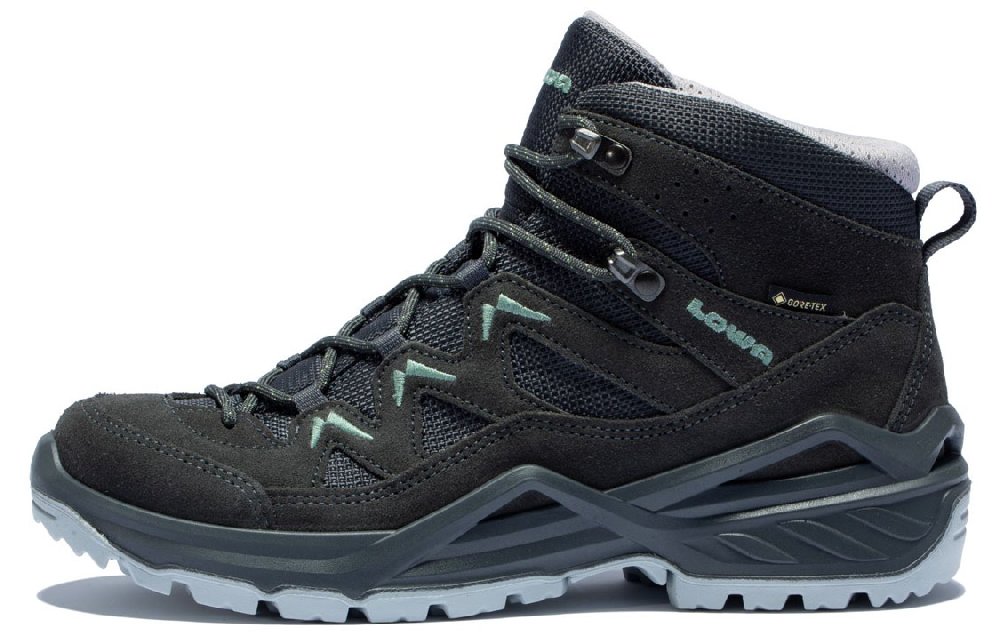 Lowa Sirkos Mountaineering & Hiking Shoes Women's Mid top Graphite/Emerald Green