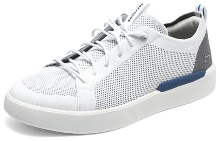 Skechers Abrasion Resistant Breathable Low Top Skateboard Shoes Men's White