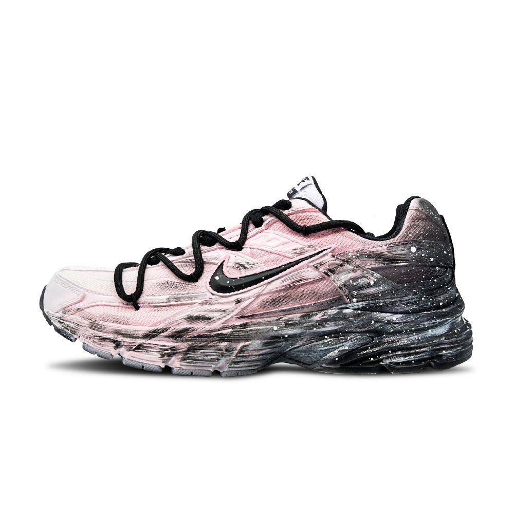 Nike Initiator Breathable Low Top Running Shoes Unisex Black Pink