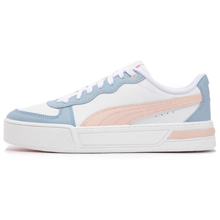 PUMA Skye Trainers Low Top Skateboard Shoes Women's Pink Blue