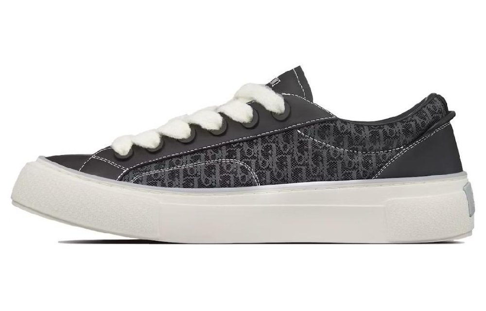 DIOR B33 Sneaker Black Smooth Calfskin Oblique Jacquard