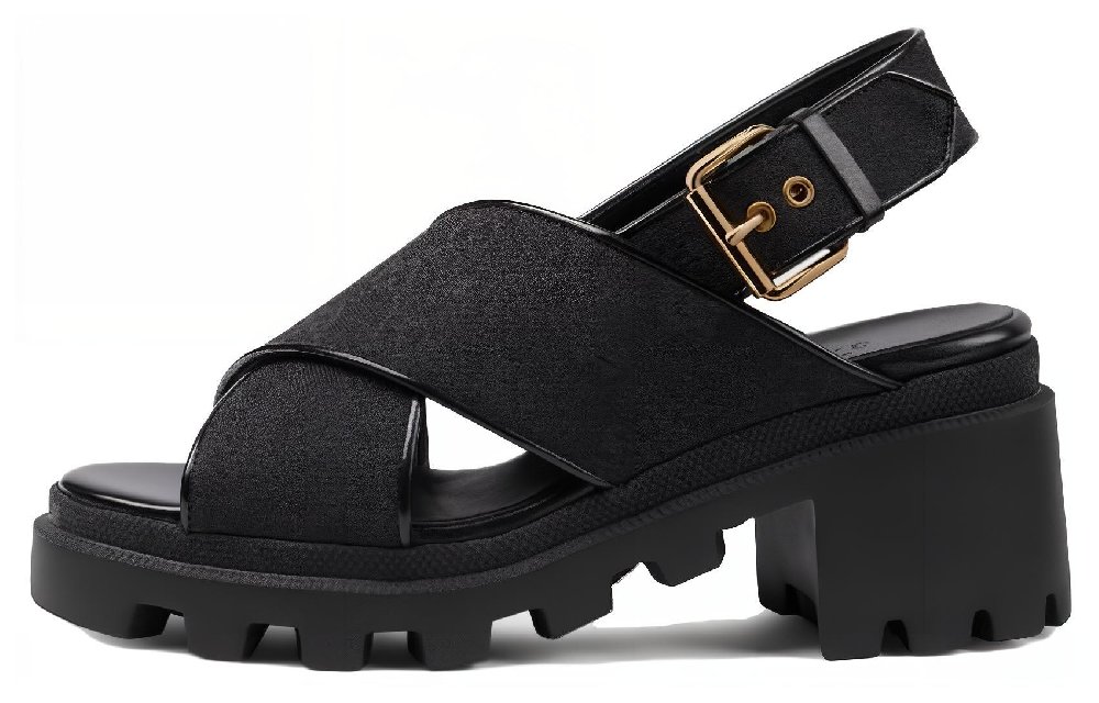 GUCCI One Strap Sandals Women's Black