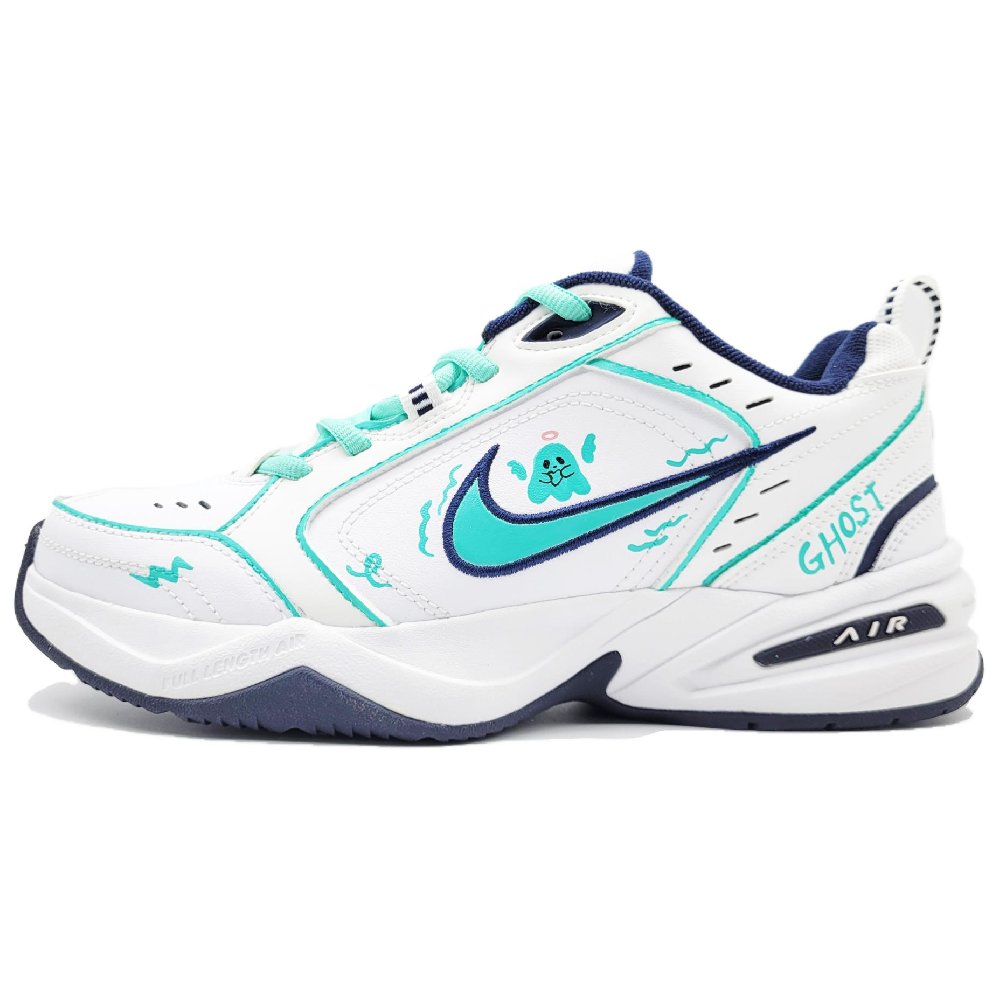 Nike Air Monarch 4 Cushioned Wear Resistant Support Low Top Chunky Sneakers Unisex Daffy Green