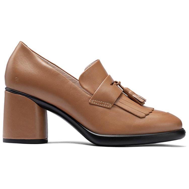 Ecco Chunky Heel High Heels 7cm Women's Light Brown купить в интернет-магазине Yoocart с быстрой доставкой по России.