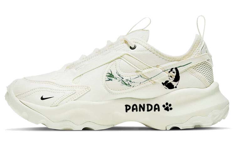 Nike TC 7900 Cozy Panda Panda Embracing Bamboo Anti-Slip Wear-Resistant Low-Top Casual Shoes Women's Sail White