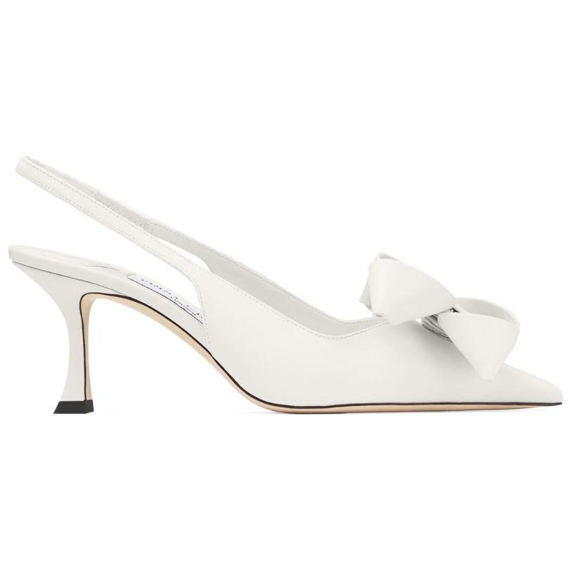 Jimmy Choo Stazsb Slim Heel High Heels 7cm Women's White