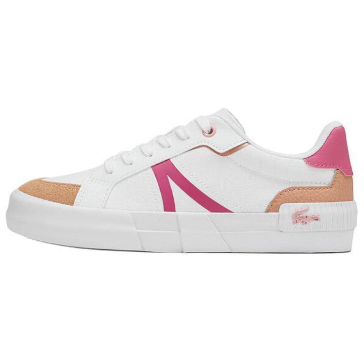 LACOSTE L004 Low-Top Skateboard Shoes Women's Pink