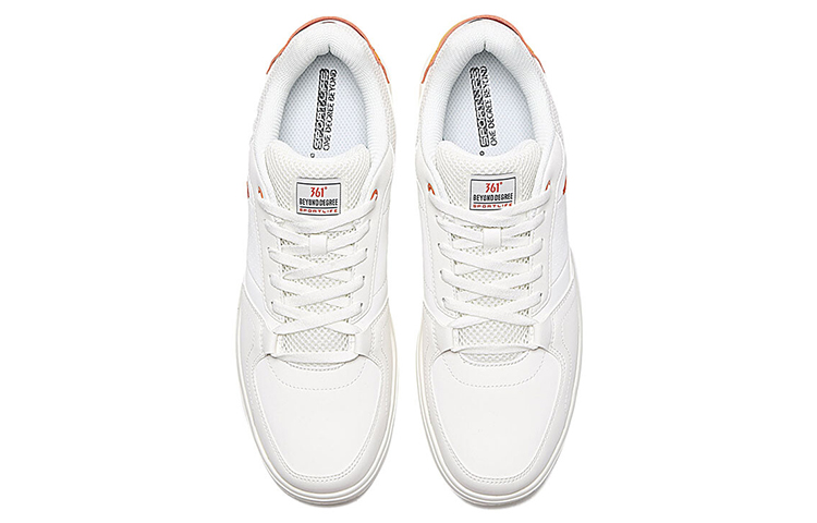 361° Skateboard Shoes Men Low-Top White/Orange