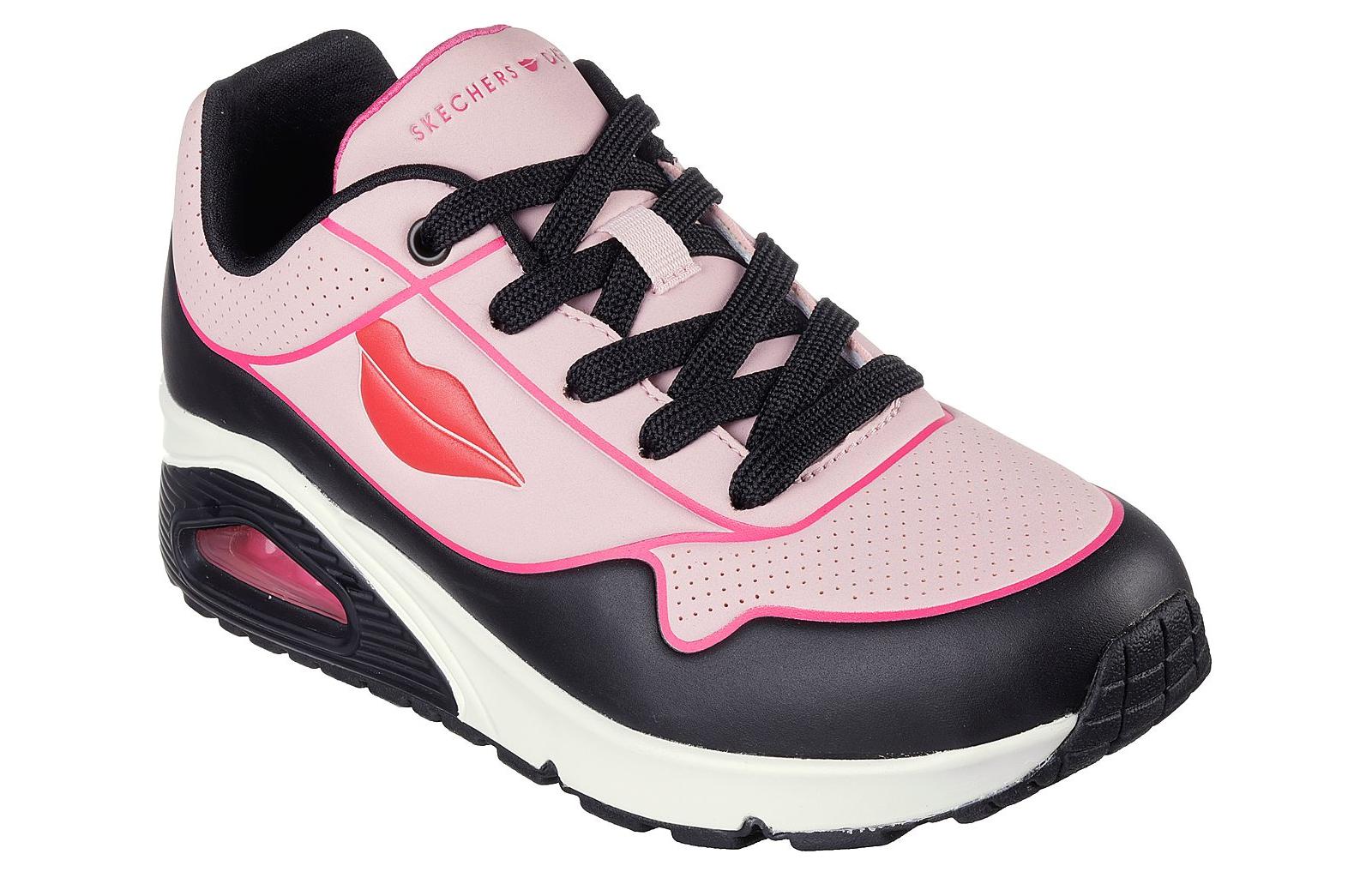 Skechers Cushioning Anti-Slip And Wear-Resistant Low-Top Running Shoes Women's Black Pink купить в интернет-магазине Yoocart с быстрой доставкой по России.