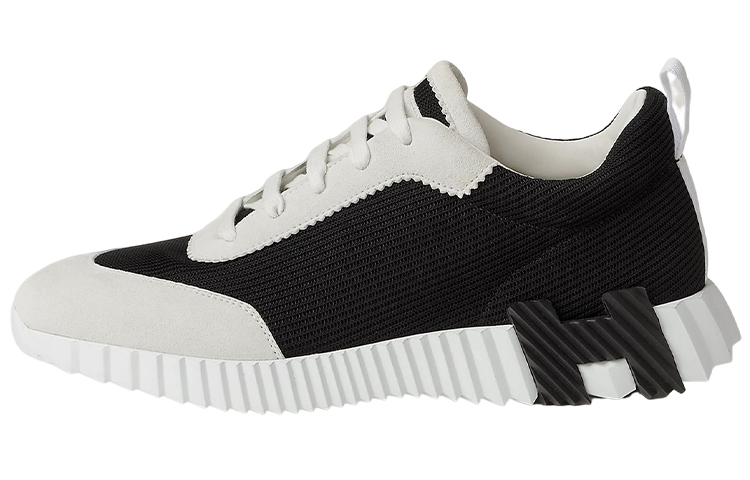 HERMES Bouncing Sneakers Noir Blanc