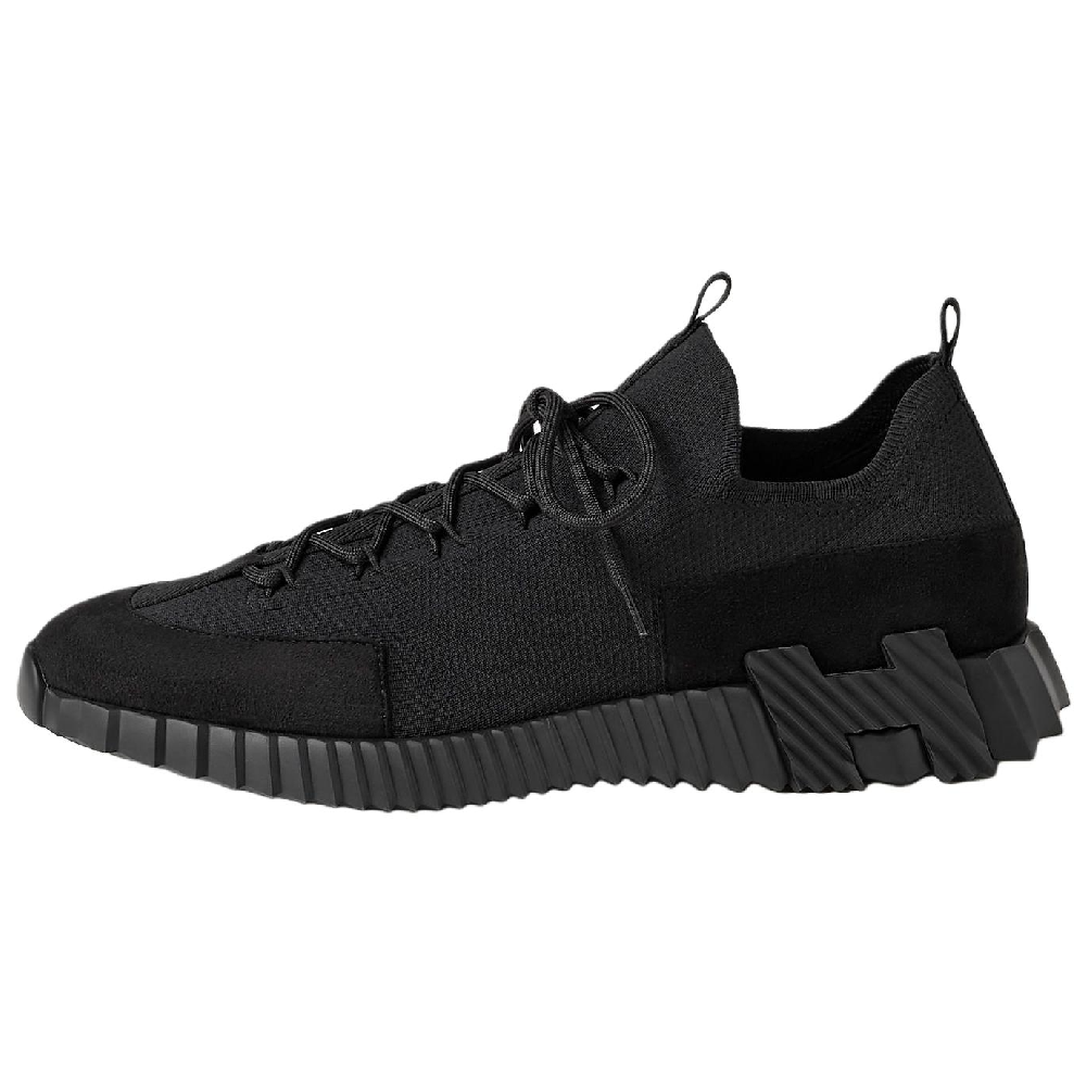 HERMES Low Top Casual Shoes Men's Black