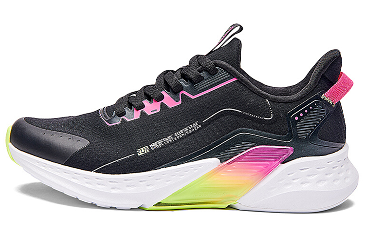 361° Cushioning Breathable Lightweight Low-Top Running Shoes Women's Black White