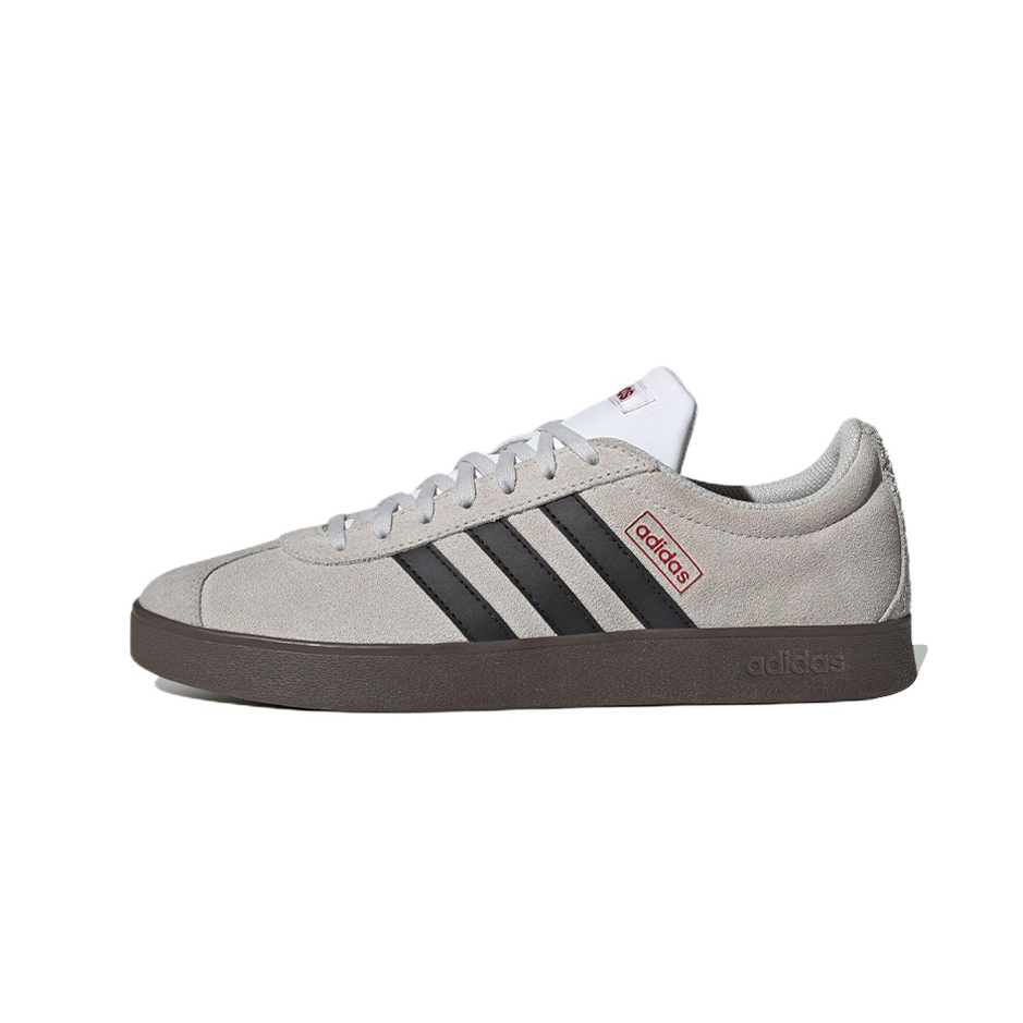 Adidas Neo Vl Court Classic Anti-Slip Wear-Resistant Low-Top Skateboard Shoes Unisex Red