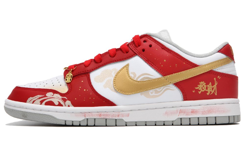 Nike Dunk Slip-Resistant Low-Top Skateboard Shoes Unisex Red