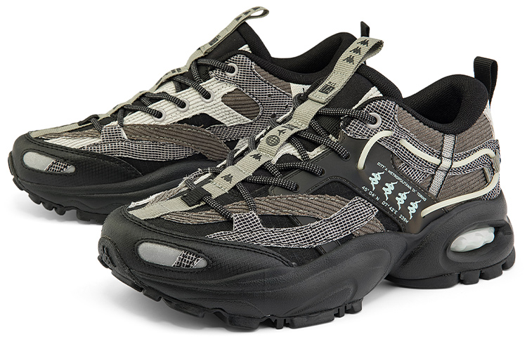 Kappa Coverage Low-Top Chunky Sneakers Unisex Black купить в интернет-магазине Yoocart с быстрой доставкой по России.