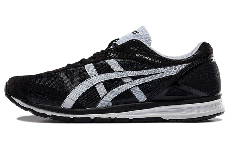 Asics Skysensor Glide 4 Low Top Running Shoes Men's Black White