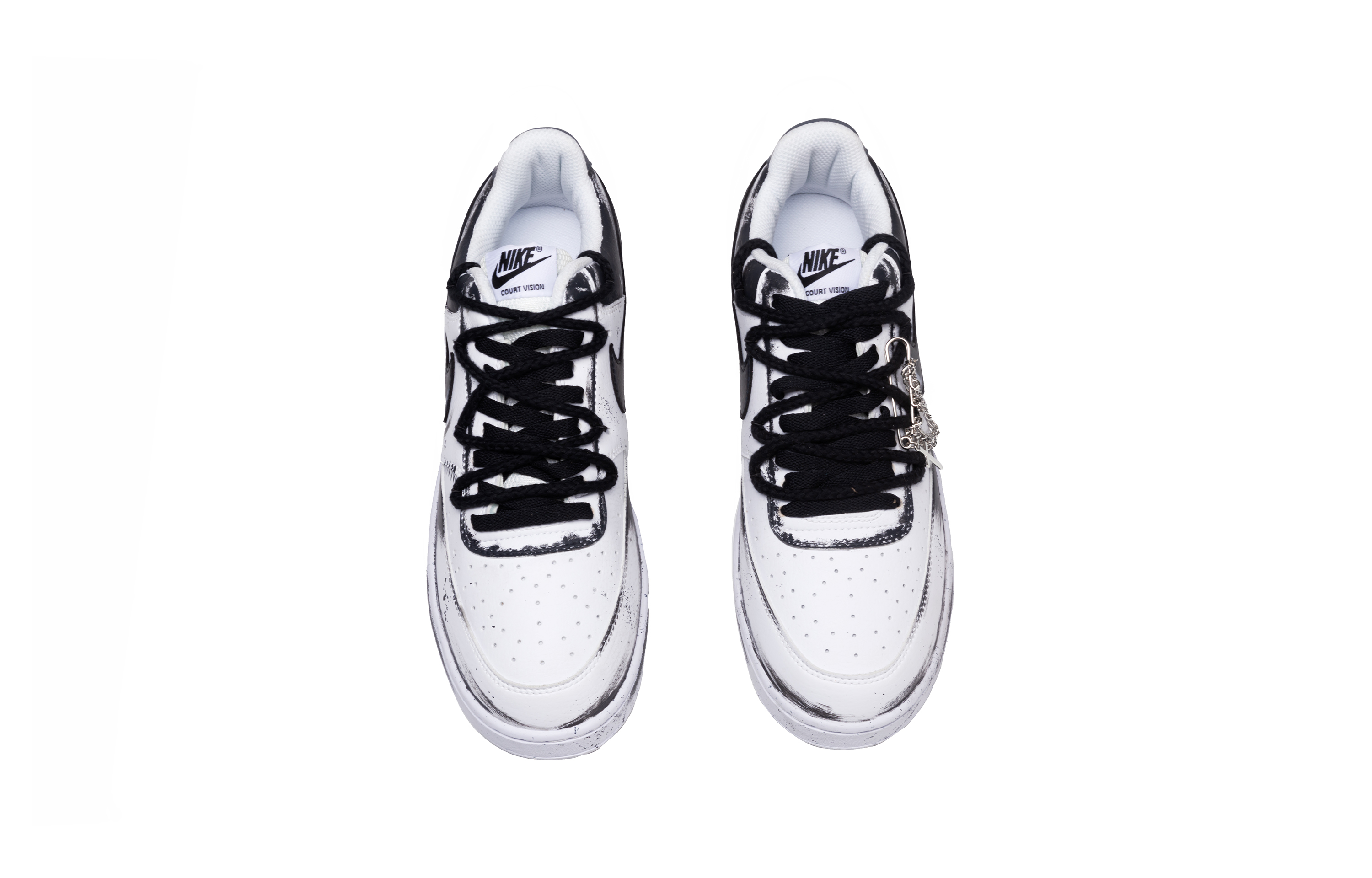Nike Court Vision 1 Low Top Skateboard Shoes Unisex Black купить в интернет-магазине Yoocart с быстрой доставкой по России.