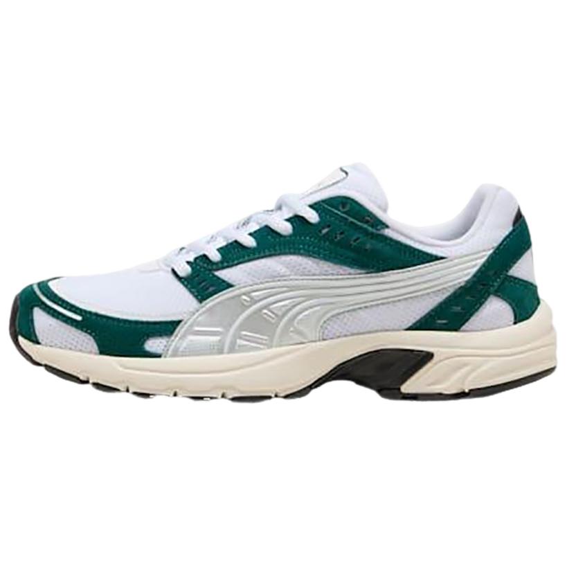 PUMA Axis Abrasion Resistant Low Top Running Shoes Unisex White Green