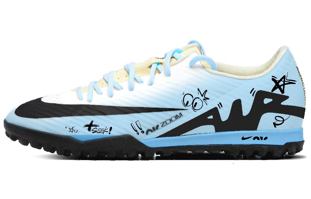 Nike Air Zoom Vapor 15 Anti-Slip Wear-Resistant Soccer Shoes Men's Blue Black