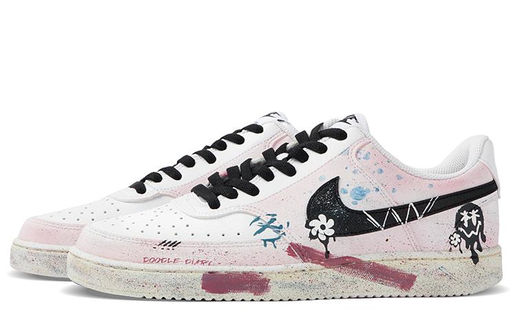 Nike Court Vision 1 Low Graffiti Republic Of Gamers Anti-Slip Wear-Resistant Low-Top Skateboard Shoes Men's Pink White купить в интернет-магазине Yoocart с быстрой доставкой по России.