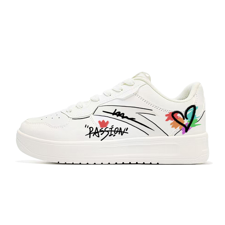 Anta Anti-Slip Wear-Resistant Low-Top Skateboard Shoes Unisex White