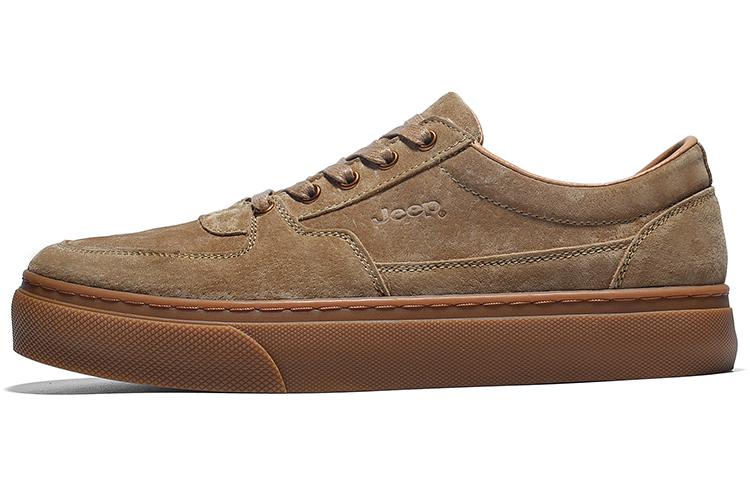 Jeep Abrasion Resistant Low Top Skateboard Shoes Men's Coffee