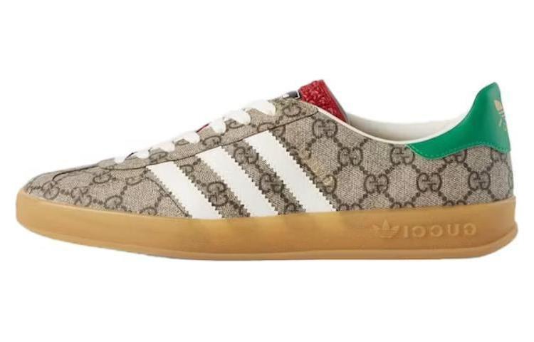 Adidas Originals x GUCCI GAZELLE Stylish Skateboarding Shoes Men's Ebony