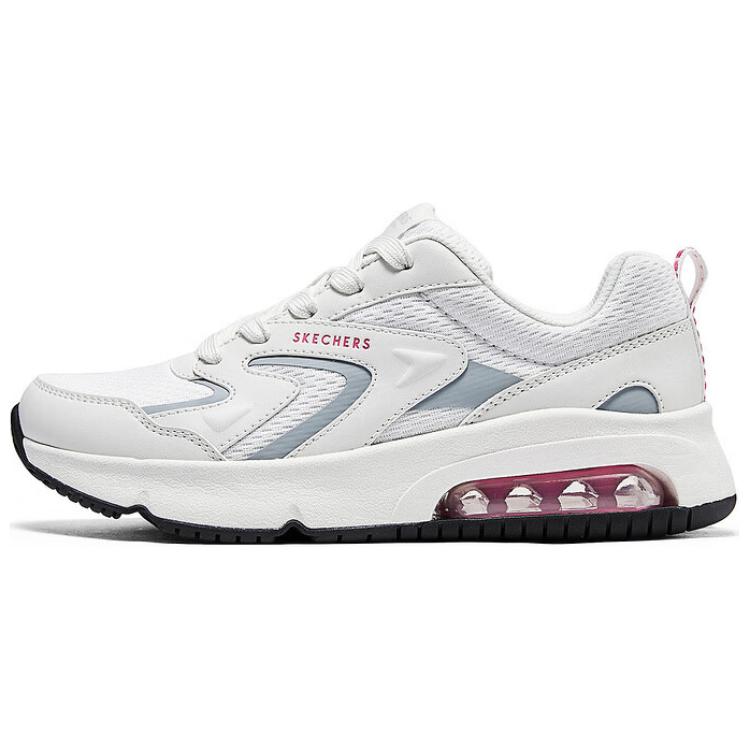 Skechers Street Anti-Slip Wear-Resistant Low-Top Casual Shoes Women's Gray White