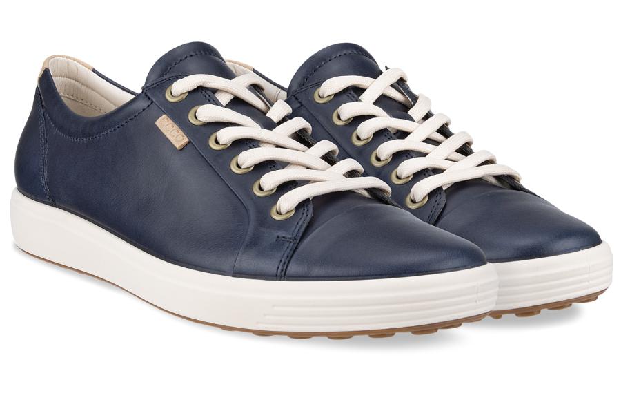 Ecco Soft 7 Low Top Skateboard Shoes Women's Dark Blue