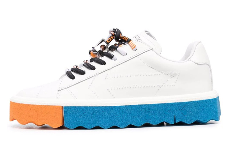 OFF-WHITE Arrow Skateboard Shoes Women's Low-Top White