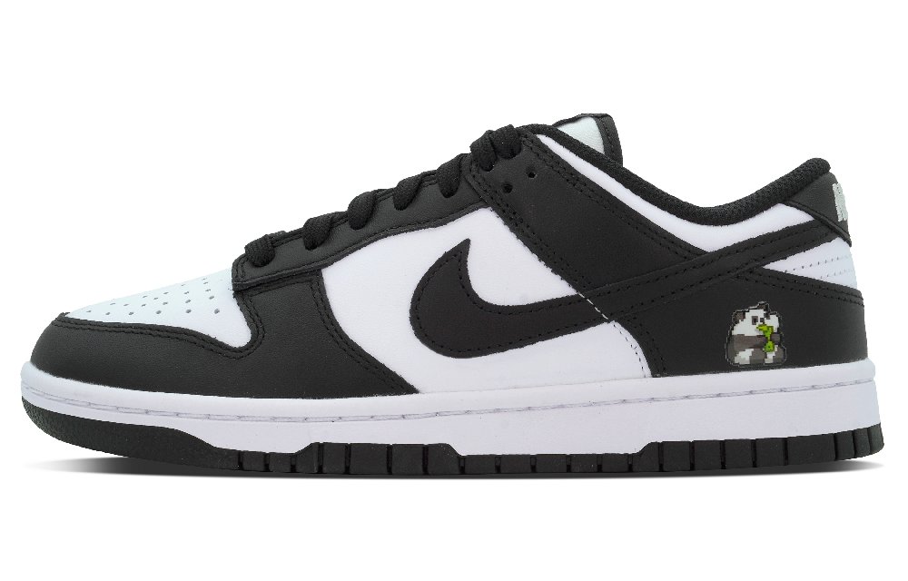 Nike Dunk Anti Slip Wear Resistant Low Top Skateboard Shoes Women's Black White