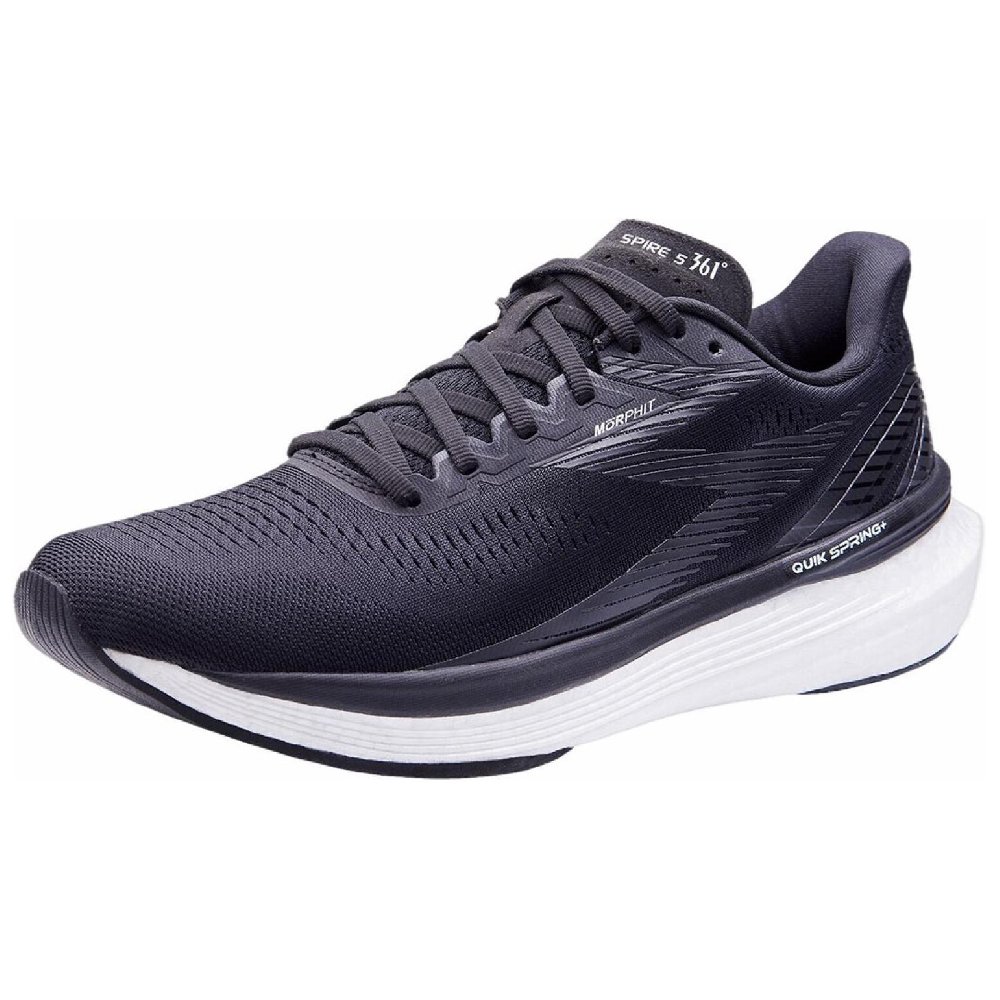 361° Spire 5 Slip Resistant Low Top Running Shoes Men's Black White
