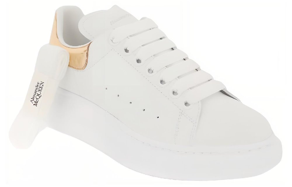 Alexander McQueen Oversized Sneaker Low-Top Skateboard Shoes Women's White