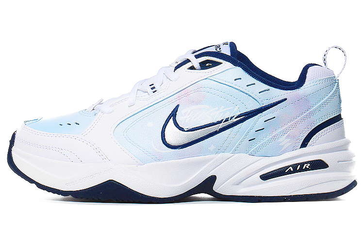 Nike Air Monarch 4 Cushioning Low-Top Chunky Sneakers Unisex Blue White