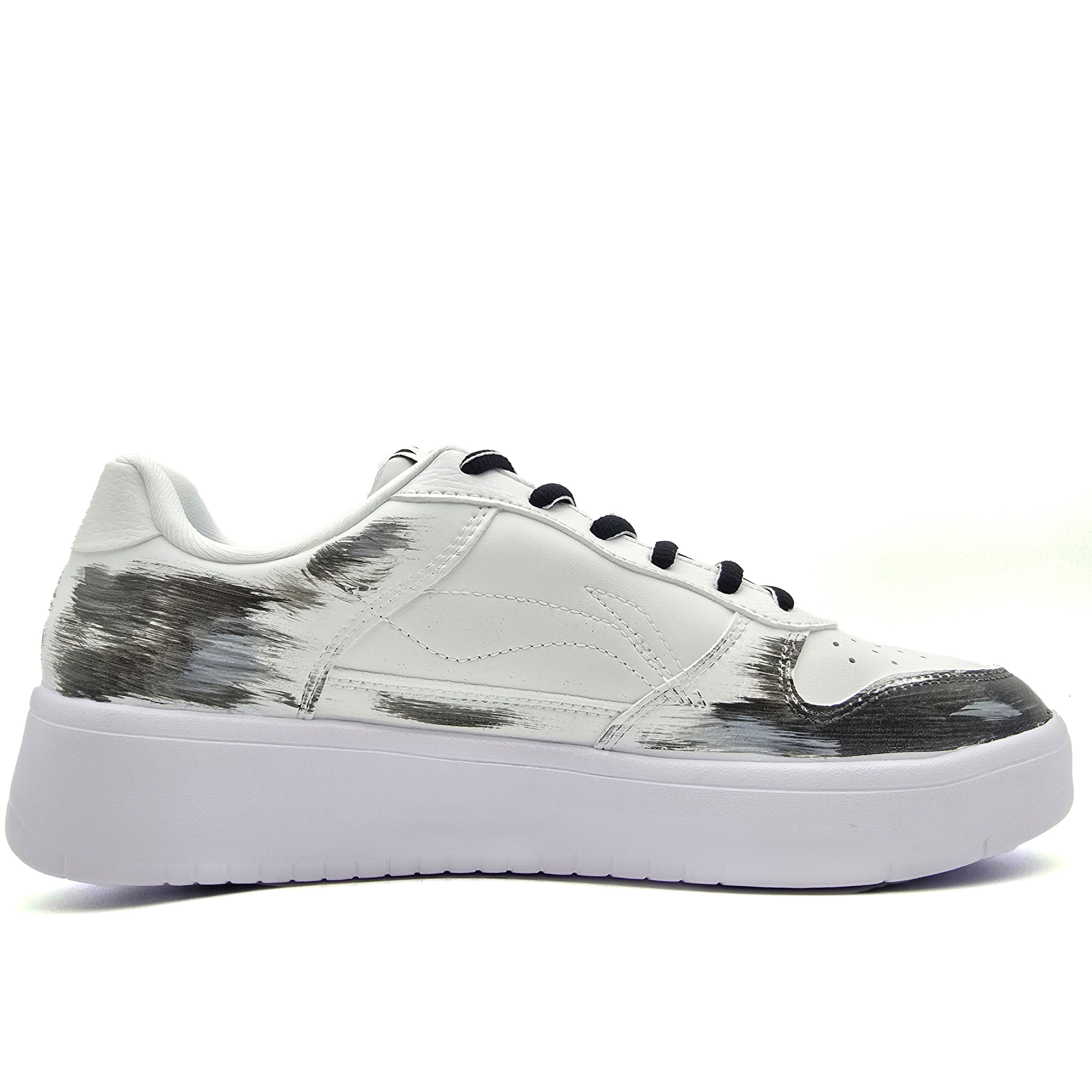 LINING Pontoon Boats Skateboard Shoes Unisex Low top Black/White