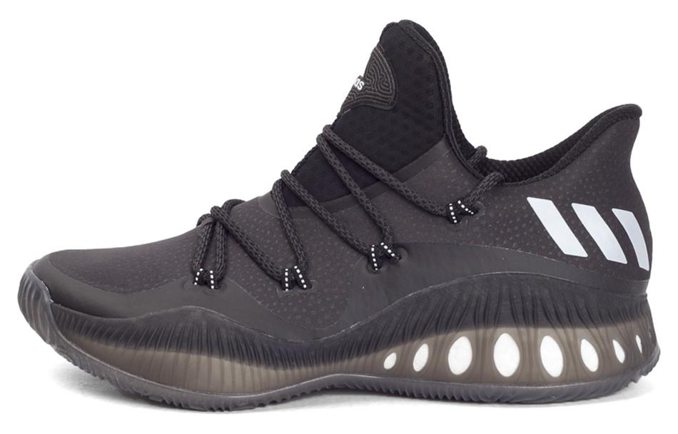 Adidas Crazy Explosive Anti-Slip And Wear-Resistant Lightweight Low-Top Basketball Shoes Men's Black