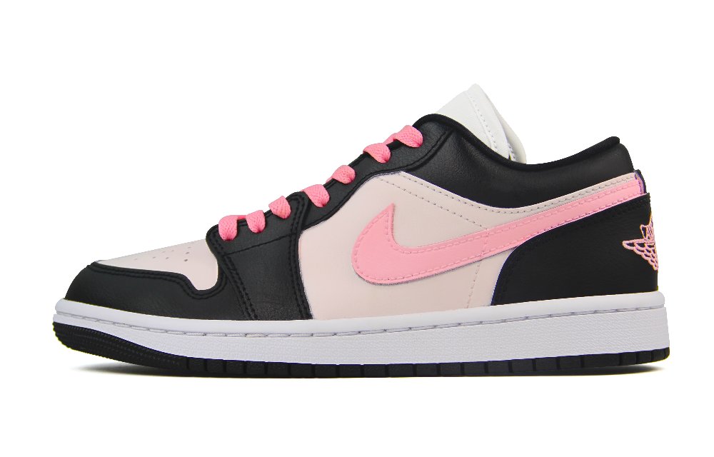 Jordan Air Jordan 1 Anti Slip Wear Resistant Low Top Vintage Basketball Shoes Unisex Black
