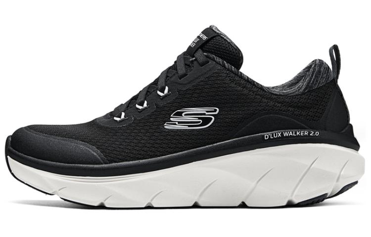 Skechers Cushioned Wear Resistant Lightweight Low Top Running Shoes Women's Black
