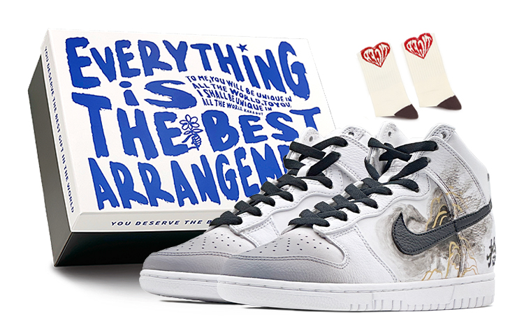 Nike Dunk Skateboard Shoes Unisex High-Top White