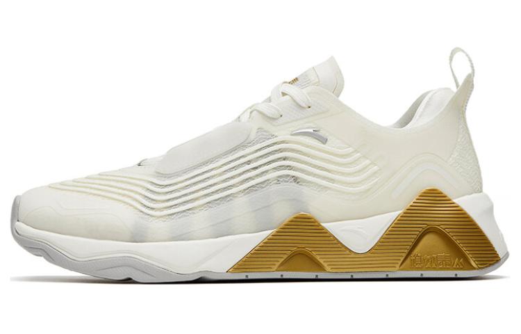 Anta Stable As A Mountain Pro Anti-Slip Wear-Resistant Low-Top Training Shoes Men's White Brown