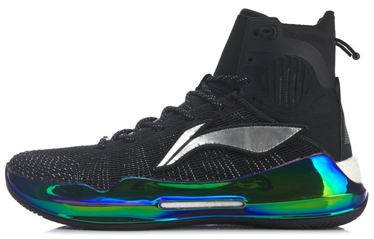 LiNing YuShuai 13 Boom Anti-Slip Wear-Resistant High-Top Basketball Shoes Aurora Black