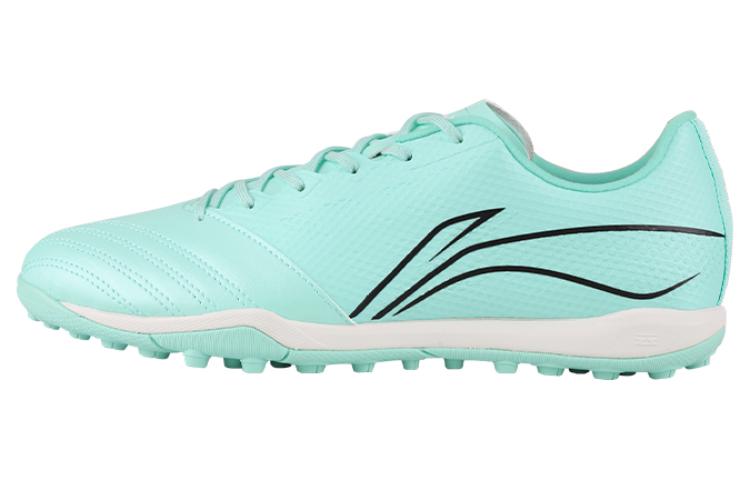 LiNing TF Turf Artificial Turf, Natural Grass Slip Resistant Soccer Shoes Men's Ice Green