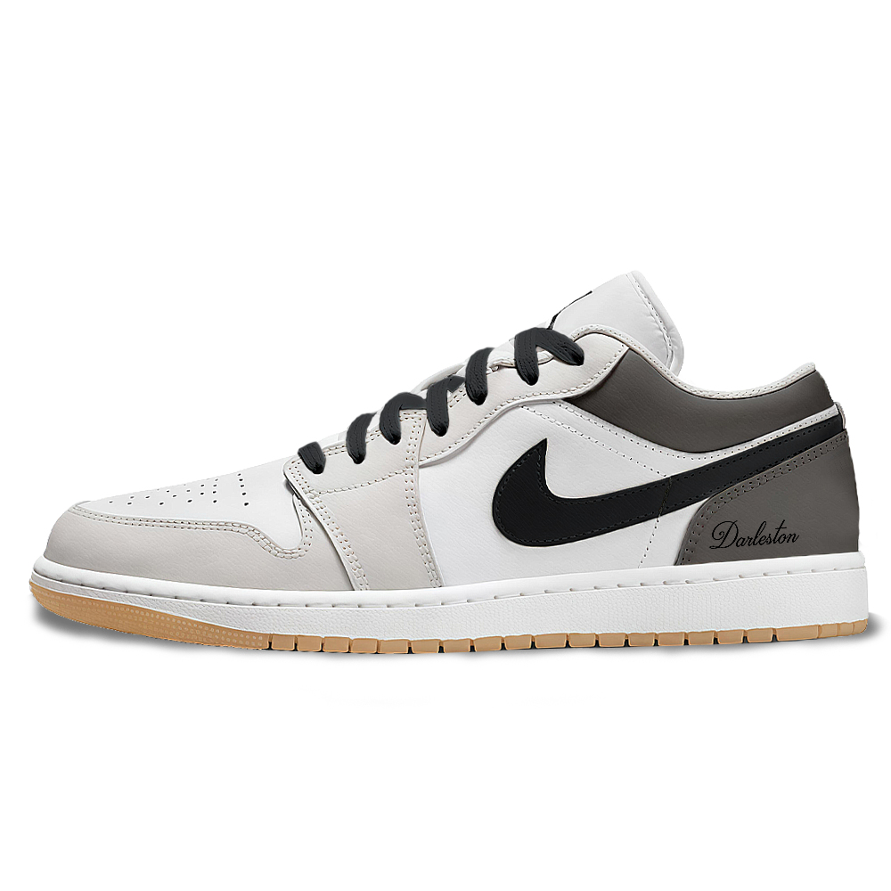 Jordan Air Jordan 1 Abrasion Resistant Waterproof And Breathable Low Top Vintage Basketball Shoes Unisex White