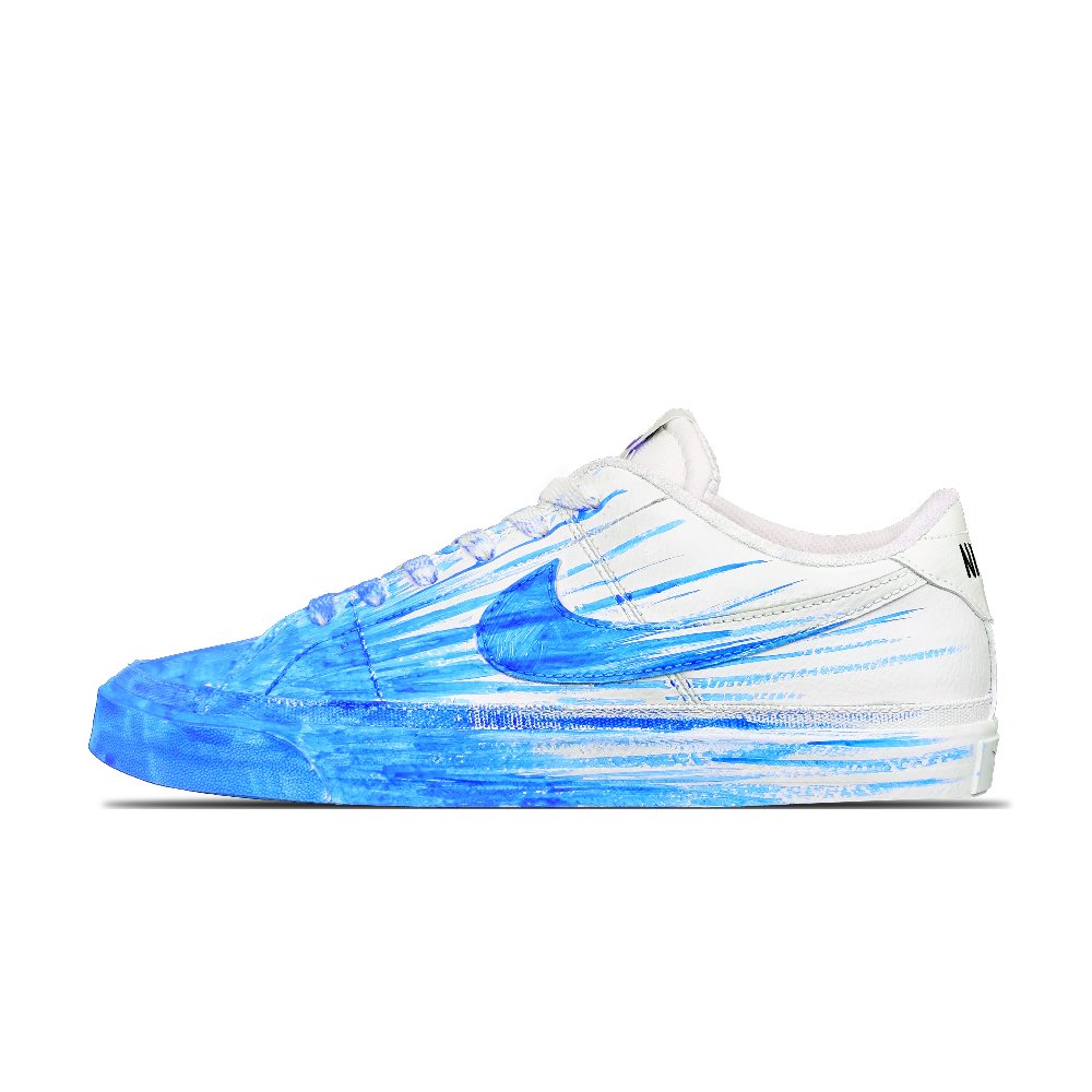 Nike Court Legacy Skateboard Shoes Men Low Top Blue