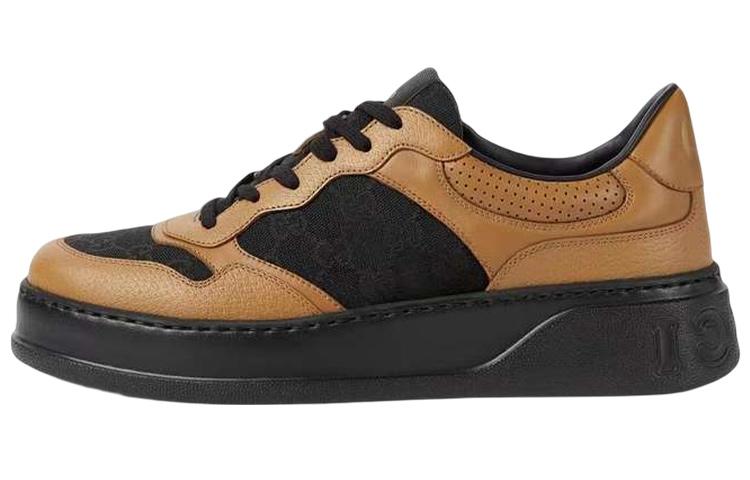GUCCI Lace Up Sneaker 'GG Embossed Camel'
